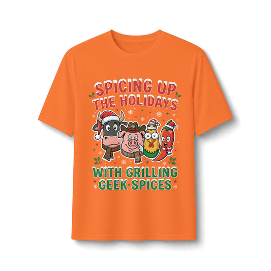 Holiday Grilling Tee — “Spicing Up the Holidays with Grilling Geek Spices”
