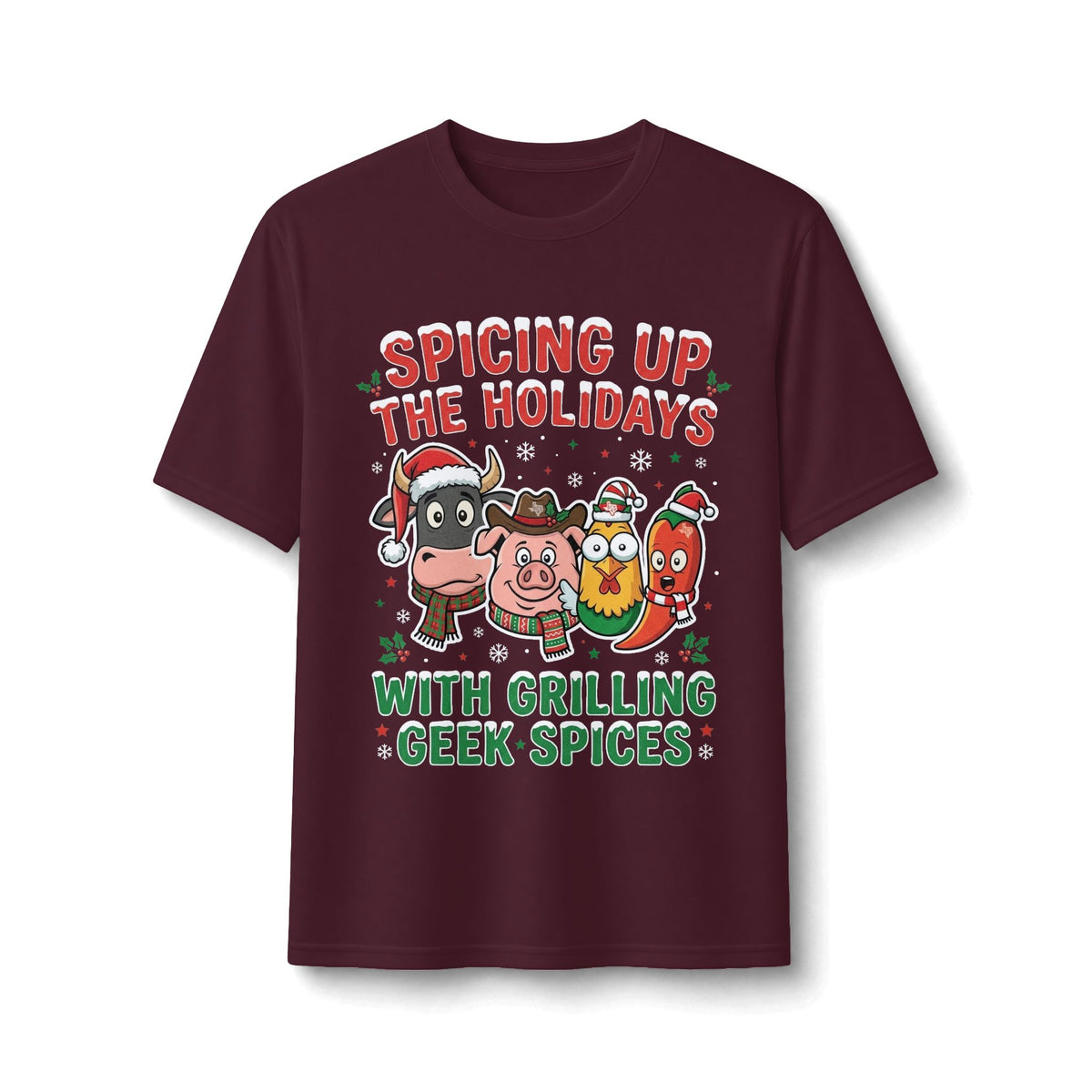 Holiday Grilling Tee — “Spicing Up the Holidays with Grilling Geek Spices”