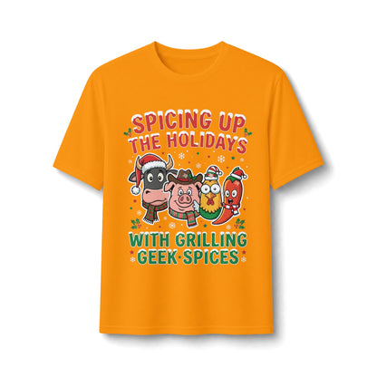 Holiday Grilling Tee — “Spicing Up the Holidays with Grilling Geek Spices”