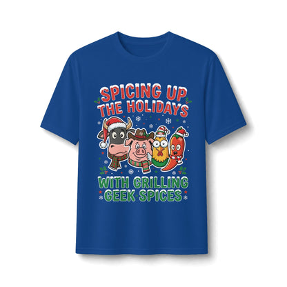 Holiday Grilling Tee — “Spicing Up the Holidays with Grilling Geek Spices”