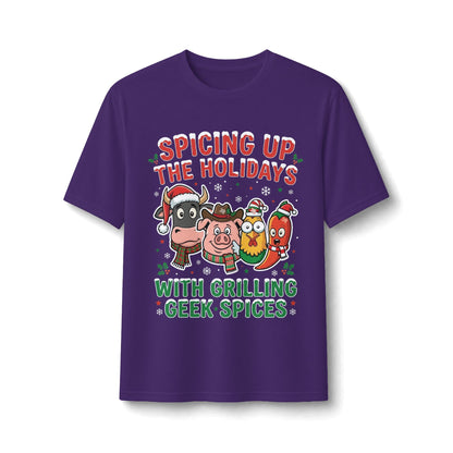 Holiday Grilling Tee — “Spicing Up the Holidays with Grilling Geek Spices”