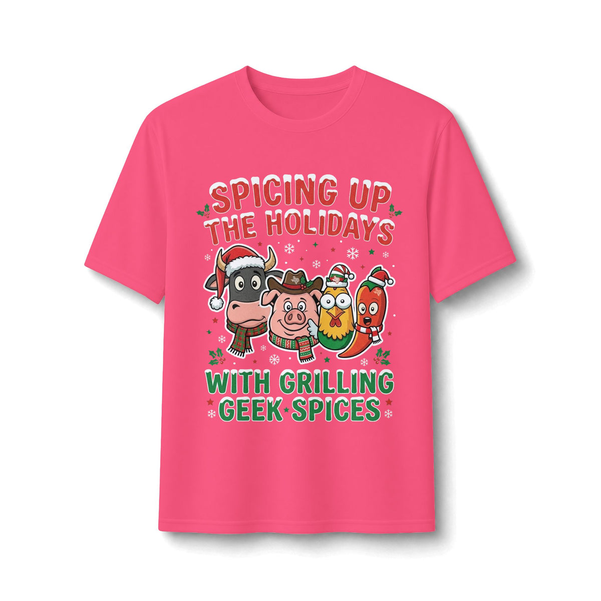 Holiday Grilling Tee — “Spicing Up the Holidays with Grilling Geek Spices”