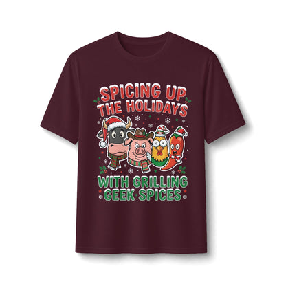 Holiday Grilling Tee — “Spicing Up the Holidays with Grilling Geek Spices”