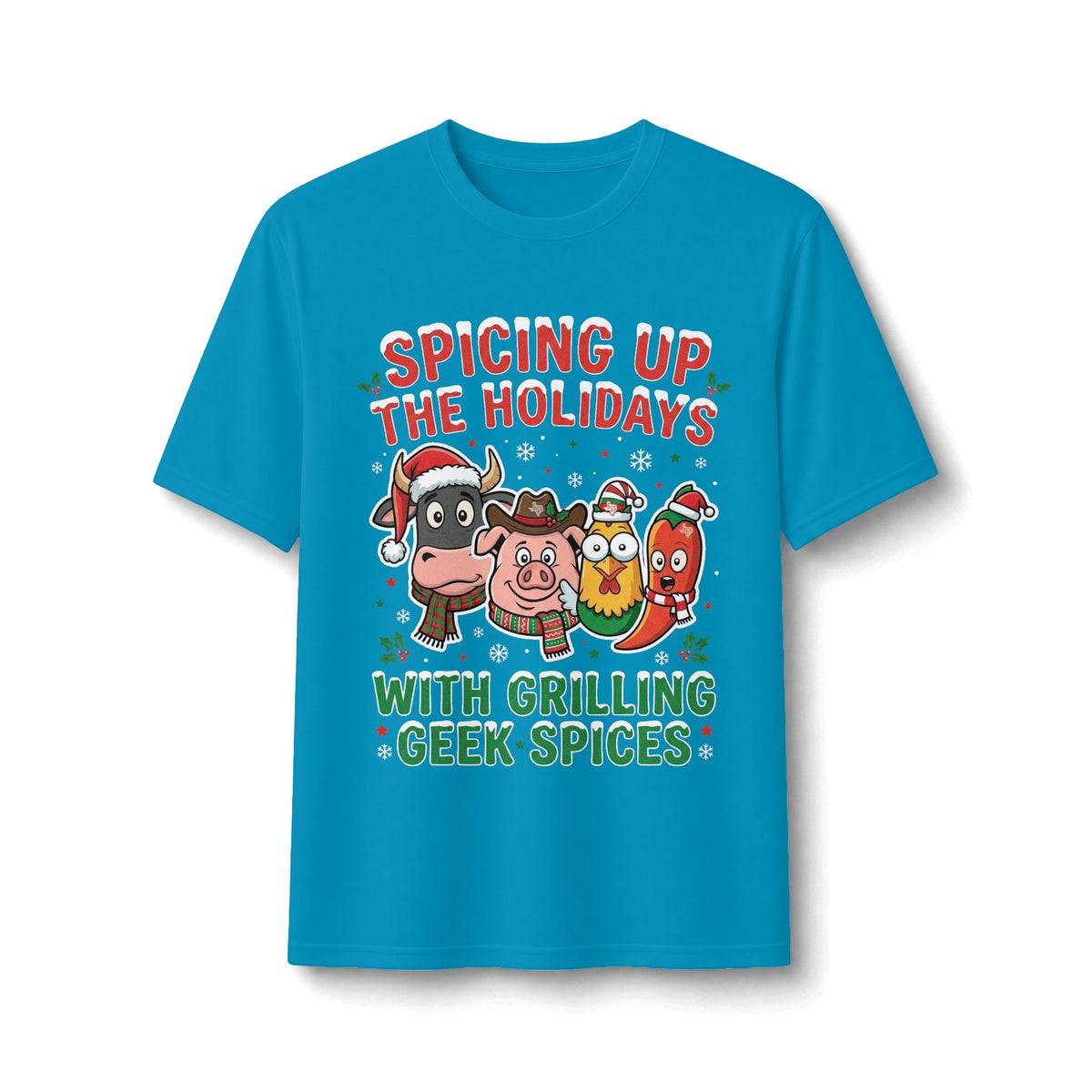 Holiday Grilling Tee — “Spicing Up the Holidays with Grilling Geek Spices”
