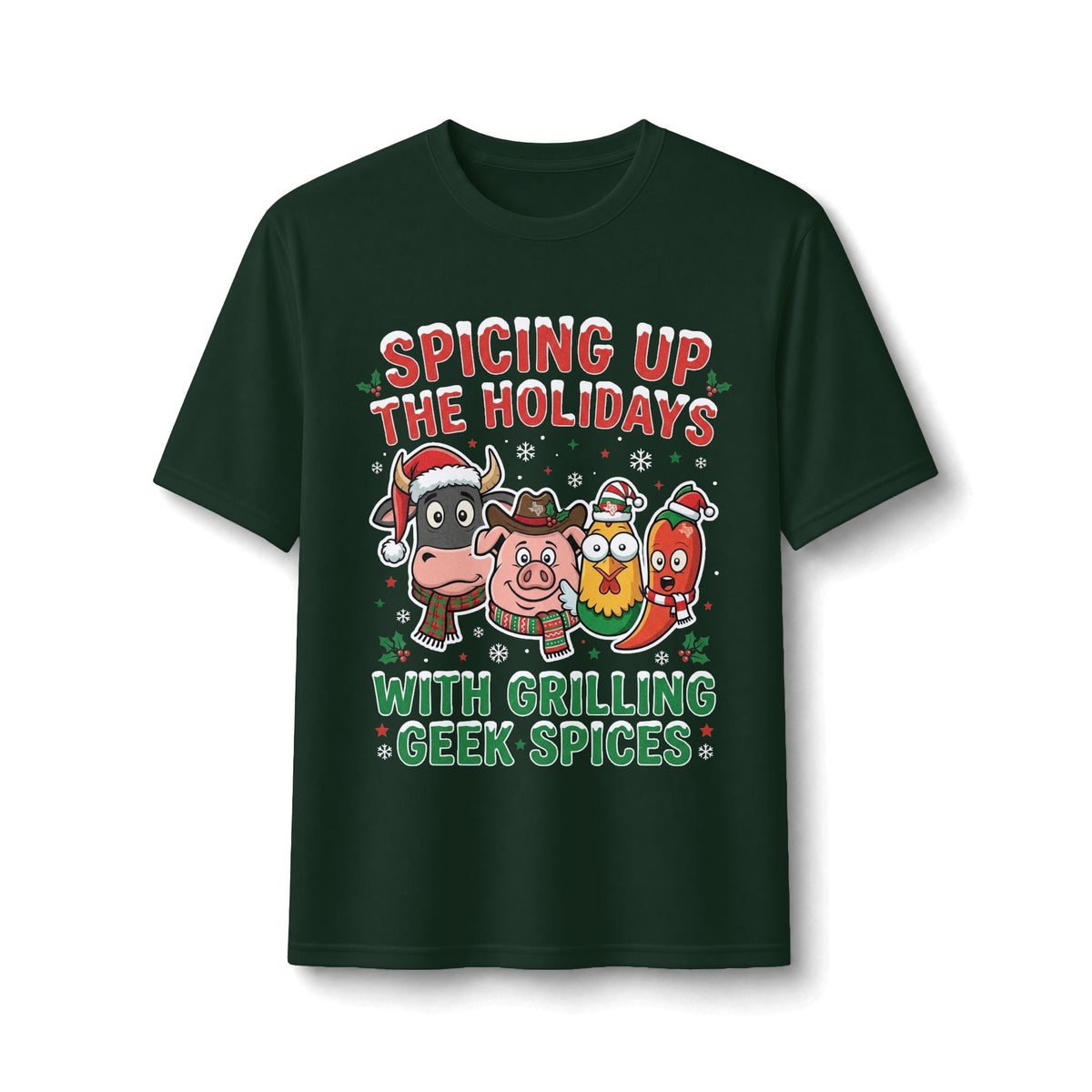 Holiday Grilling Tee — “Spicing Up the Holidays with Grilling Geek Spices”