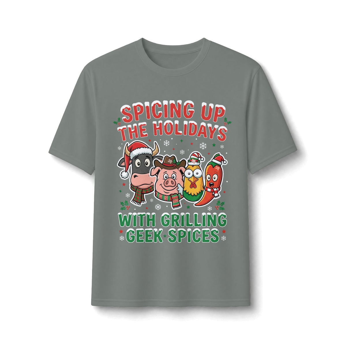 Holiday Grilling Tee — “Spicing Up the Holidays with Grilling Geek Spices”