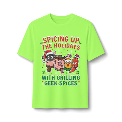 Holiday Grilling Tee — “Spicing Up the Holidays with Grilling Geek Spices”
