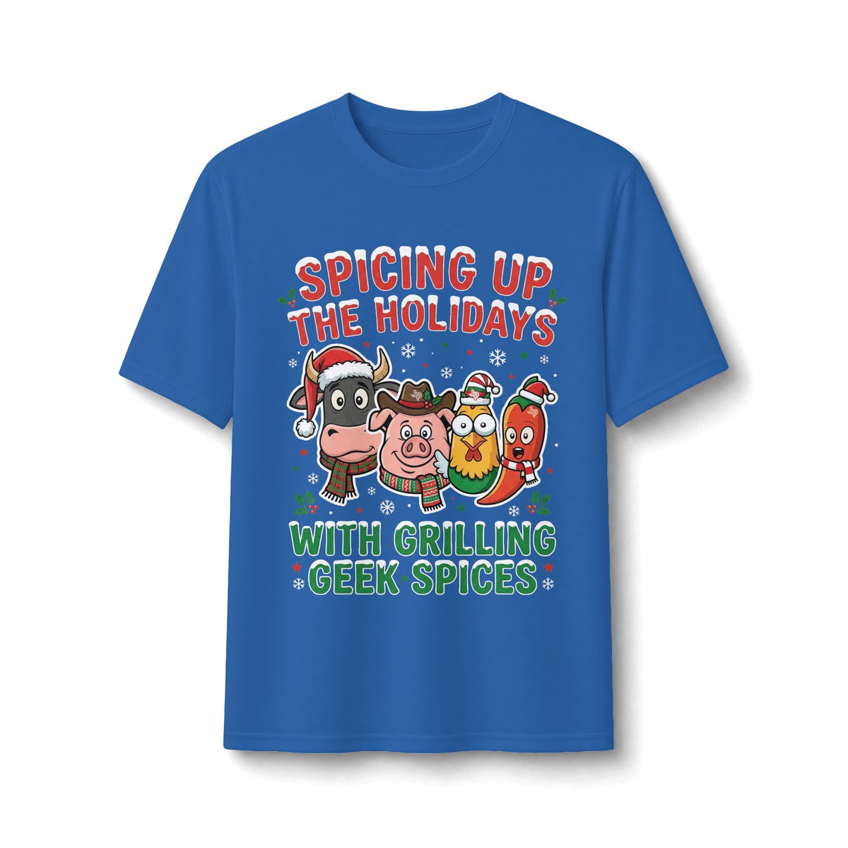 Holiday Grilling Tee — “Spicing Up the Holidays with Grilling Geek Spices”