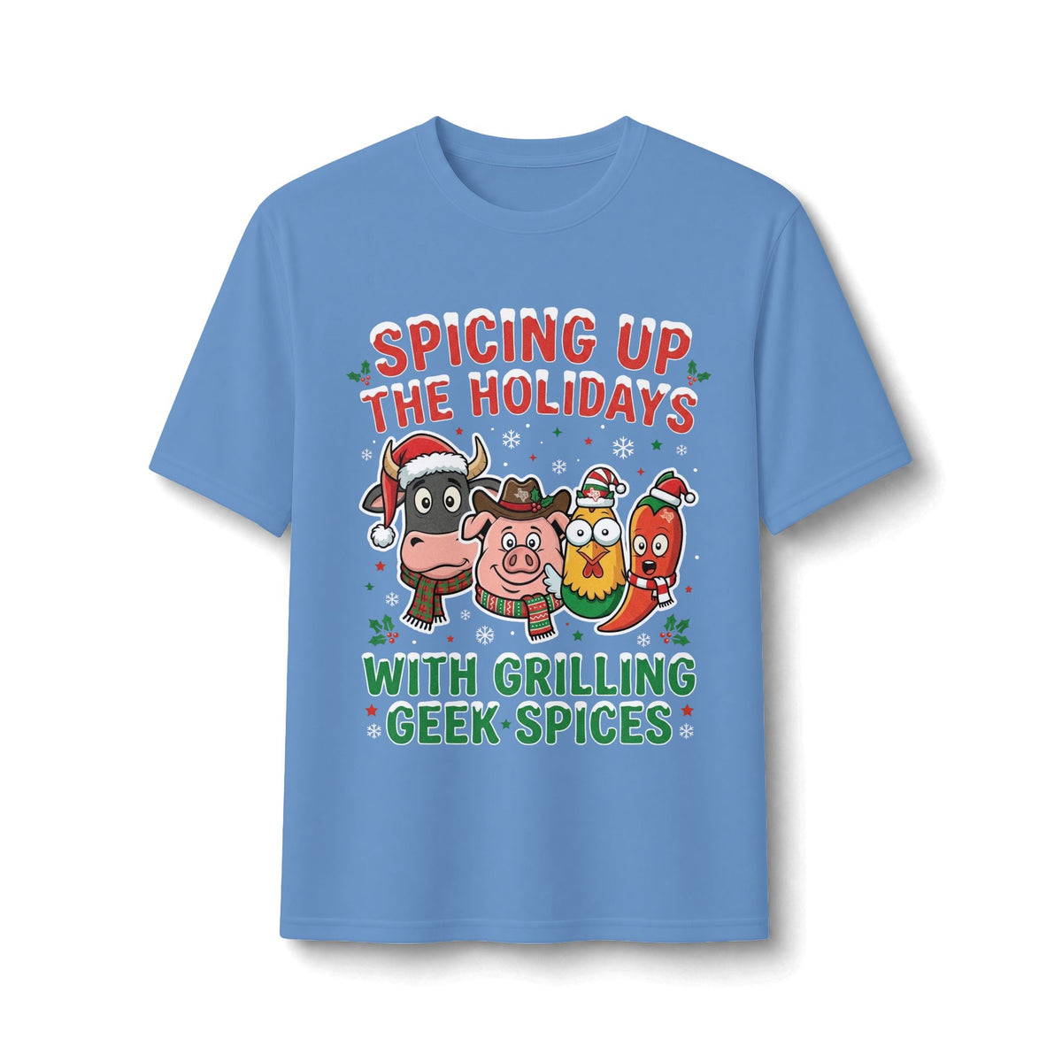Holiday Grilling Tee — “Spicing Up the Holidays with Grilling Geek Spices”