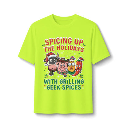 Holiday Grilling Tee — “Spicing Up the Holidays with Grilling Geek Spices”