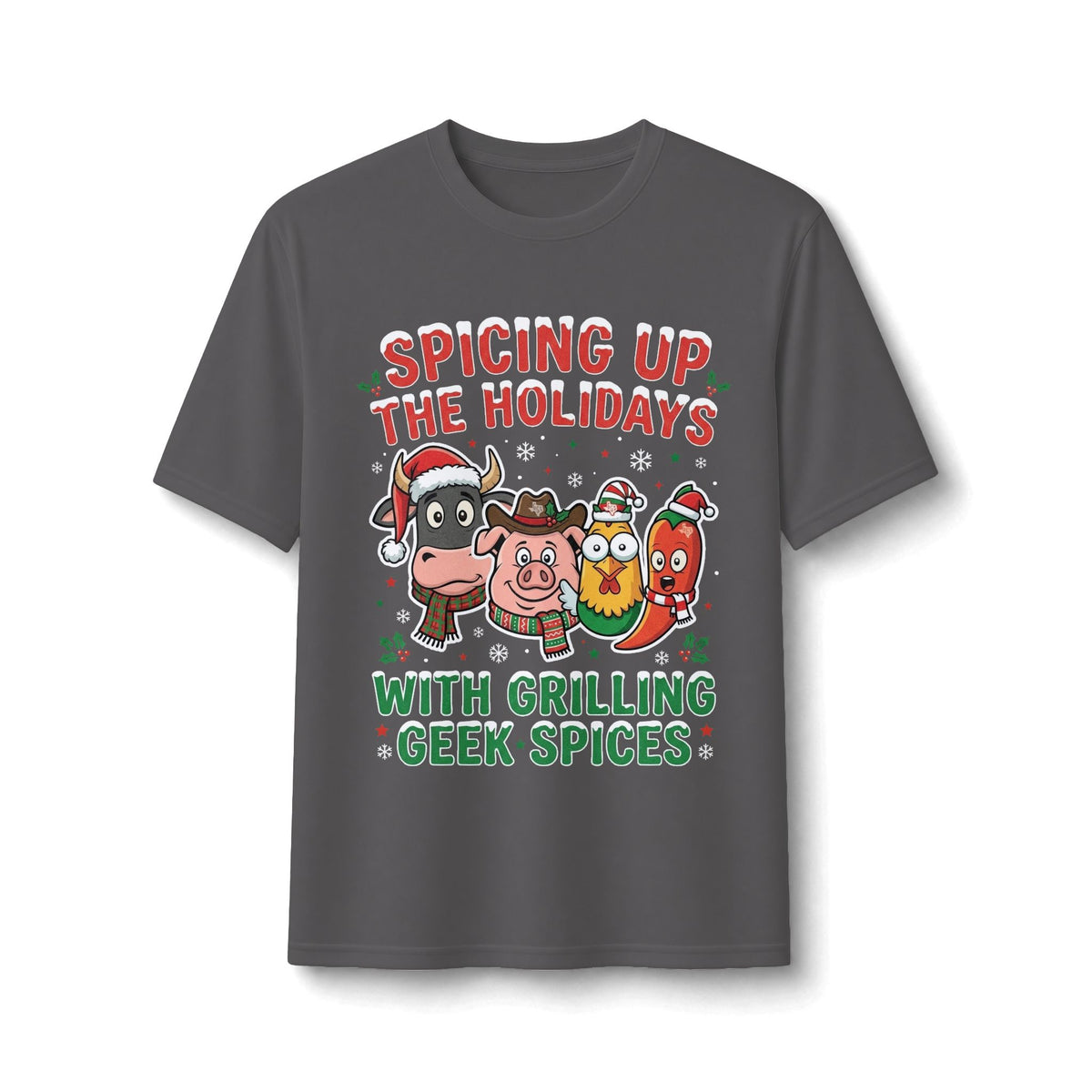 Holiday Grilling Tee — “Spicing Up the Holidays with Grilling Geek Spices”