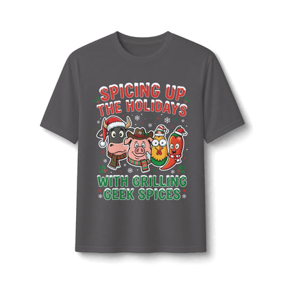Holiday Grilling Tee — “Spicing Up the Holidays with Grilling Geek Spices”