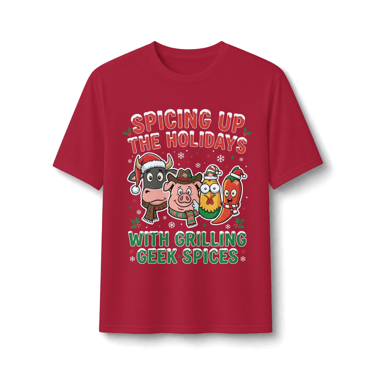 Holiday Grilling Tee — “Spicing Up the Holidays with Grilling Geek Spices”